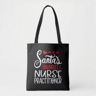 kerstverpleegkundige, verpleegkundige np tote bag