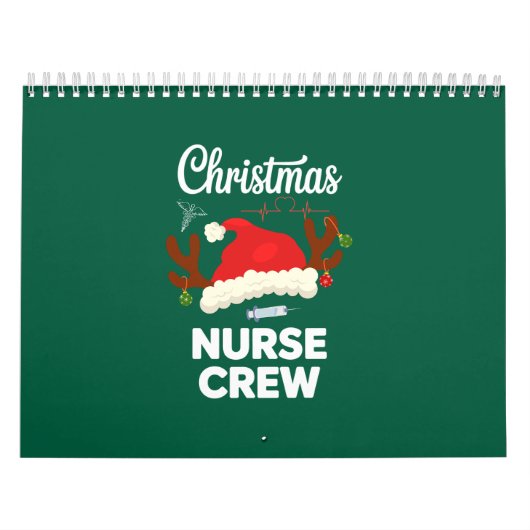 Kerstverpleegster Bemanning Kerstman Hoed Kerstmis Kalender (Hoes)