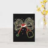 Kerstverpleegster Coquette Strik Stethoscoop Xmas  Kaart (Gele Bloem)