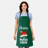 Kerstverpleegster Crew Santa Hat Kerstmis Schort (Gedragen)