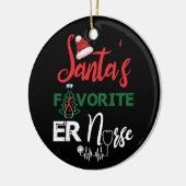 Kerstverpleegster, favoriete kerstverpleegster keramisch ornament (Links)