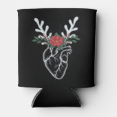 Kerstverpleegster Hart Anatomie Rendier Hart Blikjeskoeler (Voorkant)