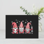 Kerstverpleegster Kabouters Cute Kerst Scrubs Feestdagenkaart (Staand voorkant)