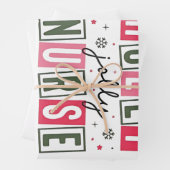 Kerstverpleegster Kerstmis Verpleegsters Leven Inpakpapier Vel (In situ)