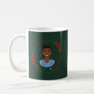 Kerstverpleegster mok, gepersonaliseerd cadeau voo koffiemok