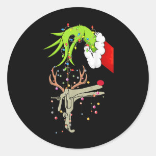 Kerstverpleegster Obgyn Verpleegster Rendier Specu Ronde Sticker