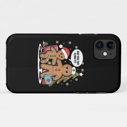 Kerstverpleegster peperkoek man heb je geprobeerd  Case-Mate iPhone case (Achterkant (horizontaal))