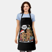 Kerstverpleegster peperkoek man heb je geprobeerd  schort (Gedragen)
