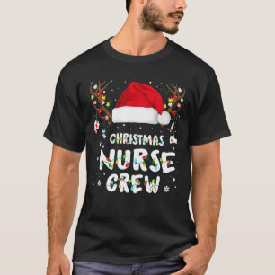Kerstverpleegster Santa Hat Reindeer Merry Chri T-shirt