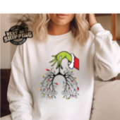 Kerstverpleegster Sweatshirt, Long Christmas Light T-shirt