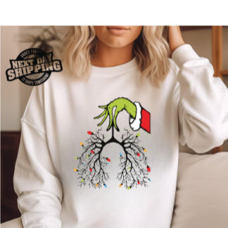 Kerstverpleegster Sweatshirt, Long Christmas Light T-shirt