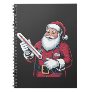 Kerstverpleegster Xmas Verpleegkundige Zorgverlene Notitieboek