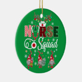 Kerstverpleegsters op het kreukplein voor kerstvak keramisch ornament (Rechts)