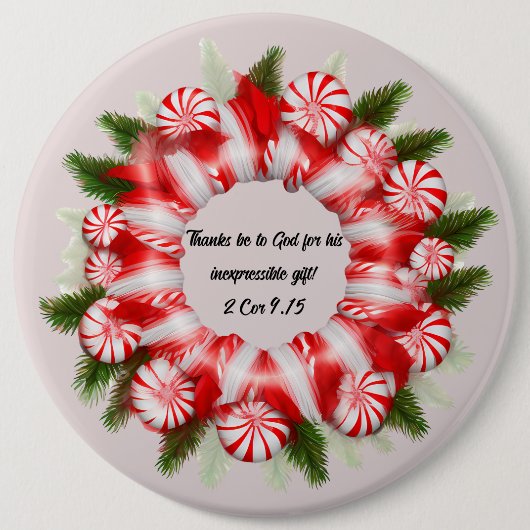 Kerstvers Button (Voorkant)