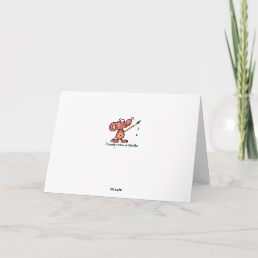 Kerstvers Forest Snowflakes Chickadee Bird Feestdagen Kaart (Achterkant)