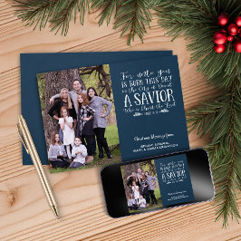 Kerstvers typografie Vakantiefoto Feestdagenkaart