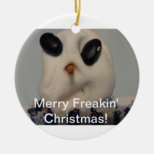 Kerstversieel 2 van Merry Freakin Keramisch Ornament (Voorkant)