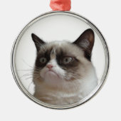 Kerstversieel van de Grumpy Glass-kerst Metalen Ornament (Voorkant)