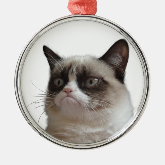 Kerstversieel van de Grumpy Glass-kerst Metalen Ornament (Voorkant)