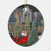 Kerstversieel van Gatlinburg Keramisch Ornament (Links)