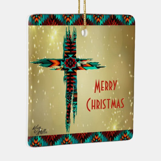 Kerstversieel van het zuidwesten keramisch ornament (Rechts)