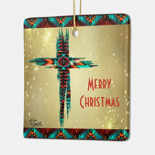 Kerstversieel van het zuidwesten keramisch ornament (Links)