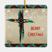 Kerstversieel van het zuidwesten keramisch ornament (Voorkant)