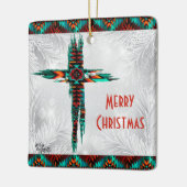 Kerstversieel van het zuidwesten keramisch ornament (Links)