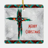 Kerstversieel van het zuidwesten keramisch ornament (Voorkant)