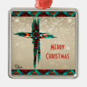 Kerstversieel van het zuidwesten metalen ornament (Voorkant)