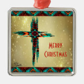 Kerstversieel van het zuidwesten metalen ornament (Voorkant)