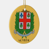 Kerstversieel van Montreal Quebec Keramisch Ornament (Rechts)