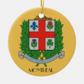 Kerstversieel van Montreal Quebec Keramisch Ornament (Voorkant)