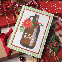 Kerstversierde Growler