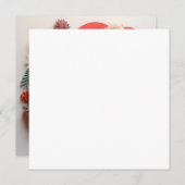 Kerstversierde kerstgroetkaart feestdagenkaart (Voorkant / Achterkant)