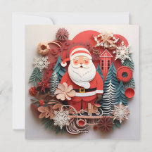 Kerstversierde kerstgroetkaart