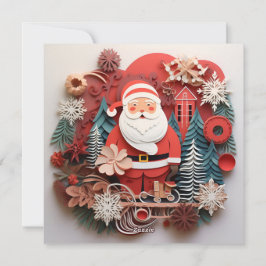 Kerstversierde kerstgroetkaart feestdagenkaart