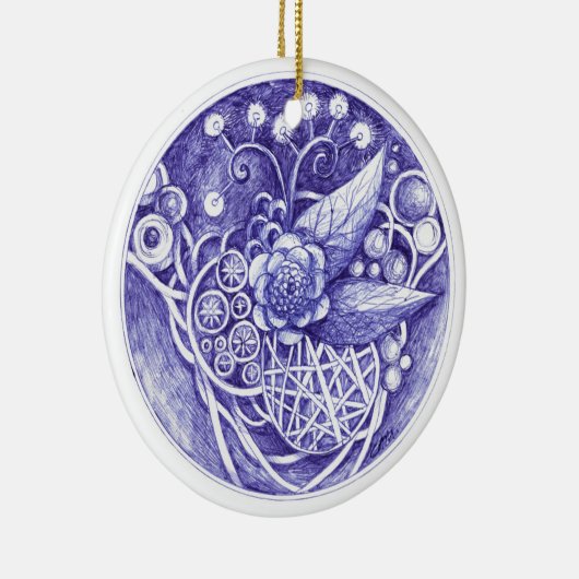 kerstversiering 1 keramisch ornament (Rechts)