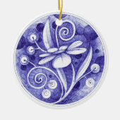 kerstversiering 2 keramisch ornament (Voorkant)