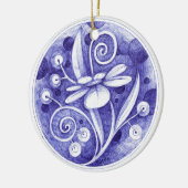 kerstversiering 2 keramisch ornament (Links)