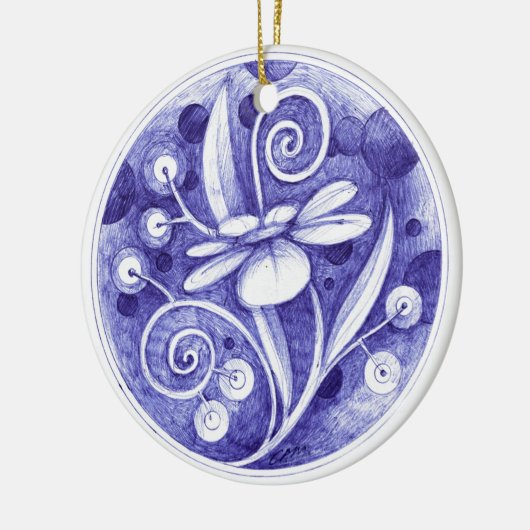 kerstversiering 2 keramisch ornament (Links)