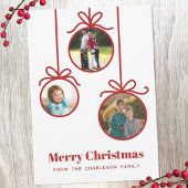 Kerstversiering 3 Foto Feestdagenkaart