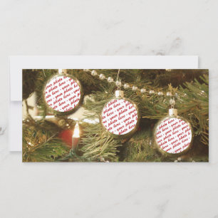 Kerstversiering (3 foto's toevoegen) feestdagenkaart