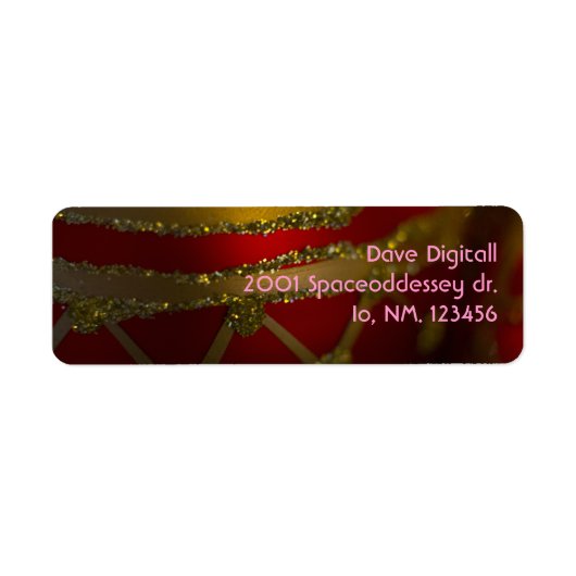 Kerstversiering 5 etiket (Voorkant)