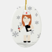 kerstversiering 5 van de luie zuster keramisch ornament (Voorkant)