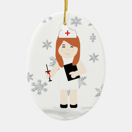 kerstversiering 5 van de luie zuster keramisch ornament (Voorkant)