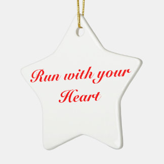 kerstversiering 5K voor runners, Star Keramisch Ornament