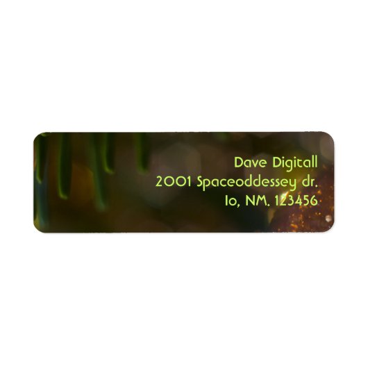 Kerstversiering 7 etiket (Voorkant)