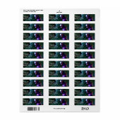 Kerstversiering 8 etiket (Full Sheet)