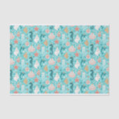 Kerstversiering aan de kust tissuepapier (Voorkant)